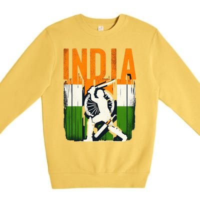 India Cricket Supporters Jersey  Indian Cricket Fans  Premium Crewneck Sweatshirt