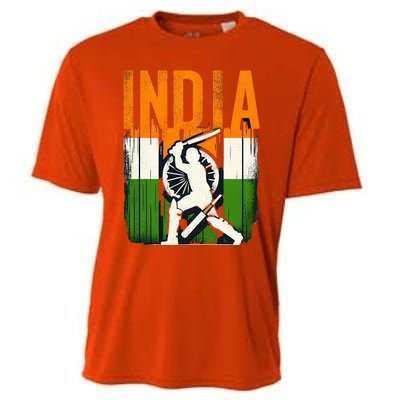 India Cricket Supporters Jersey  Indian Cricket Fans  Cooling Performance Crew T-Shirt