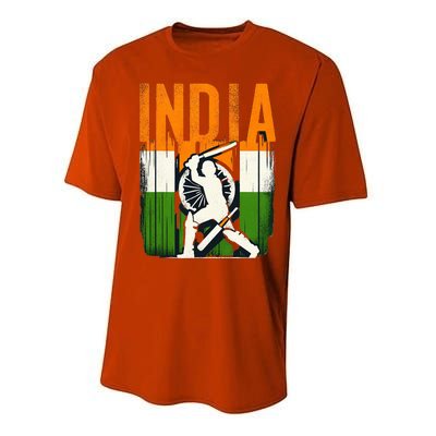 India Cricket Supporters Jersey  Indian Cricket Fans  Performance Sprint T-Shirt