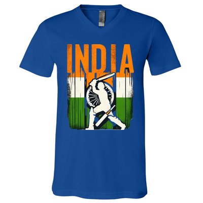 India Cricket Supporters Jersey  Indian Cricket Fans  V-Neck T-Shirt