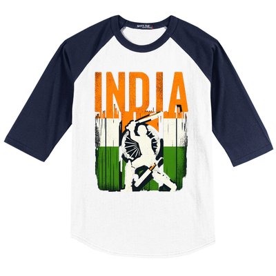 India Cricket Supporters Jersey  Indian Cricket Fans  Baseball Sleeve Shirt