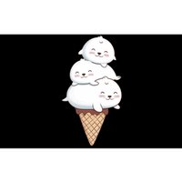 Ice Cream Seals Cute Animal Cone Bumper Sticker