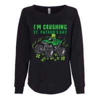 Im Crushing St Patricks Day Monster Truck Womens California Wash Sweatshirt