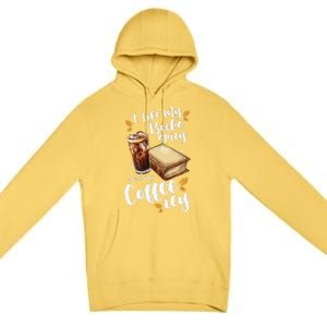 Icy Coffee Spicy Books Novelty Bookish Funny Books Premium Pullover Hoodie