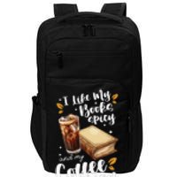 Icy Coffee Spicy Books Novelty Bookish Funny Books Impact Tech Backpack