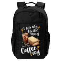 Icy Coffee Spicy Books Novelty Bookish Funny Books Daily Commute Backpack