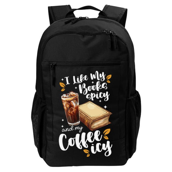 Icy Coffee Spicy Books Novelty Bookish Funny Books Daily Commute Backpack