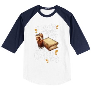 Icy Coffee Spicy Books Novelty Bookish Funny Books Baseball Sleeve Shirt