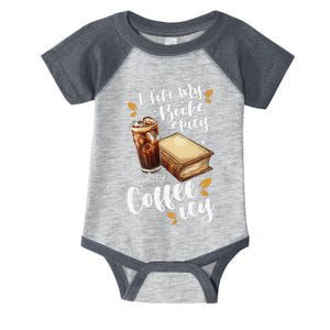 Icy Coffee Spicy Books Novelty Bookish Funny Books Infant Baby Jersey Bodysuit