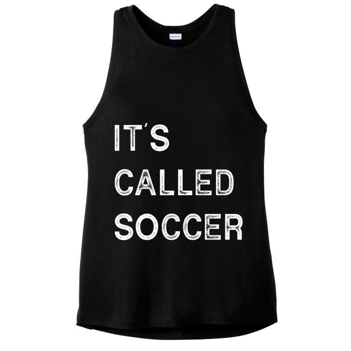 It's Called Soccer Funny World USA Football Cup Ladies PosiCharge Tri-Blend Wicking Tank