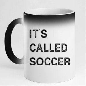 It's Called Soccer Funny World USA Football Cup 11oz Black Color Changing Mug