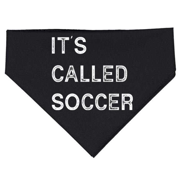 It's Called Soccer Funny World USA Football Cup USA-Made Doggie Bandana