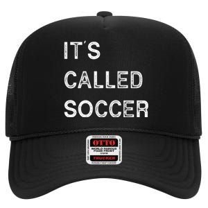 It's Called Soccer Funny World USA Football Cup High Crown Mesh Back Trucker Hat