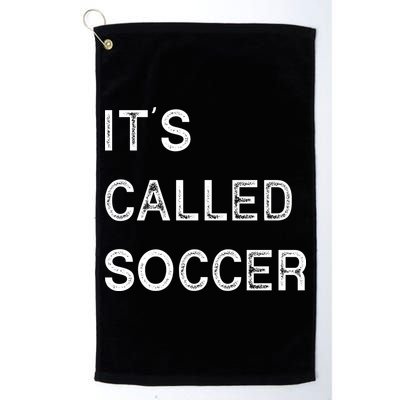 It's Called Soccer Funny World USA Football Cup Golf Towel