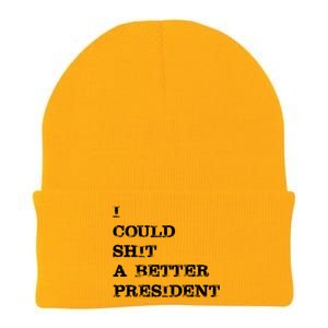 I Could Shit A Better President Funny FJB LGB Knit Cap Winter Beanie