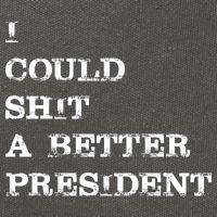 I Could Shit A Better President Funny FJB LGB Cotton Canvas Backpack