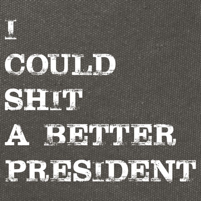 I Could Shit A Better President Funny FJB LGB Cotton Canvas Backpack