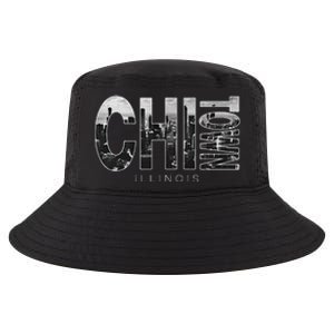 Illinois Chicago Skyline Chi Town Cool Comfort Performance Bucket Hat