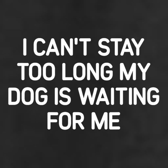 I CanT Stay Too Long My Dog Is Waiting For Me Funny Jokes Trucker Hat