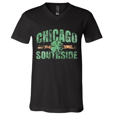 Irish Chicago Southside St Patricks Day Southsider Hoodie V-Neck T-Shirt