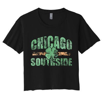 Irish Chicago Southside St Patricks Day Southsider Hoodie Crop Top