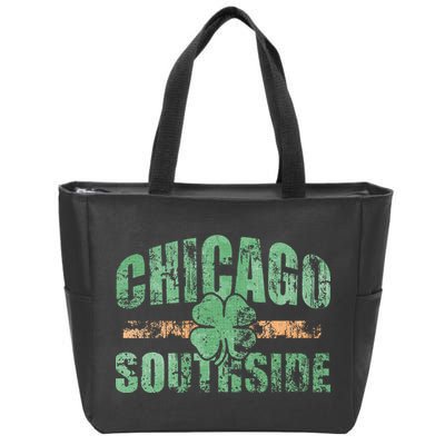 Irish Chicago Southside St Patricks Day Southsider Hoodie Zip Tote Bag