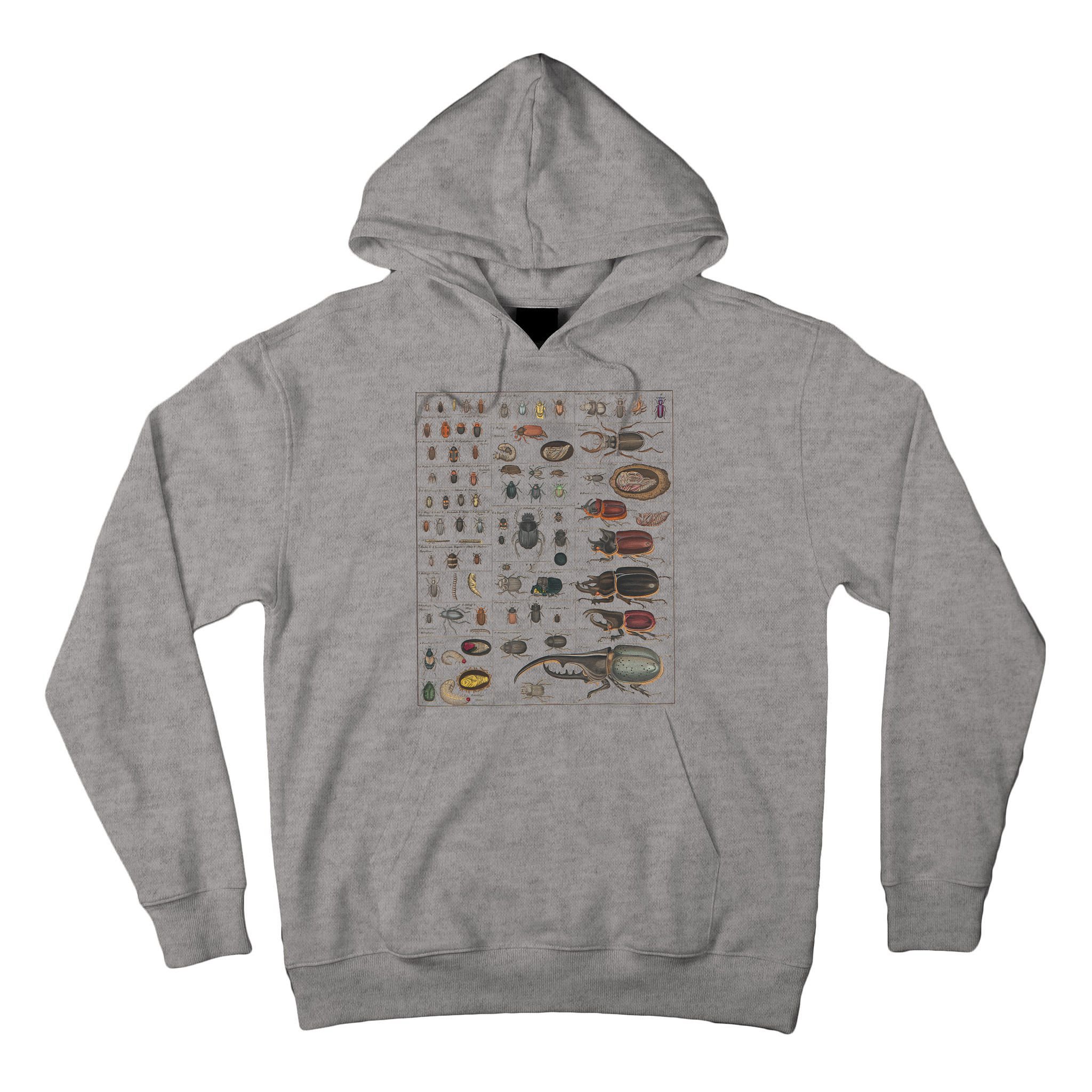 Insects Collection Species Bugs Vintage Chart Entomology Tall Hoodie