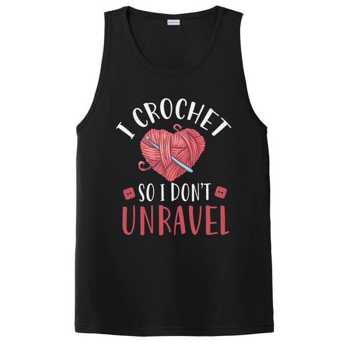 I Crochet So I DonT Unravel Funny Arts And Crafts Yarn PosiCharge Competitor Tank