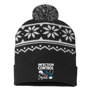 Infection Control Squad Nurse Prevention Nursing Rn Medical USA-Made Snowflake Beanie