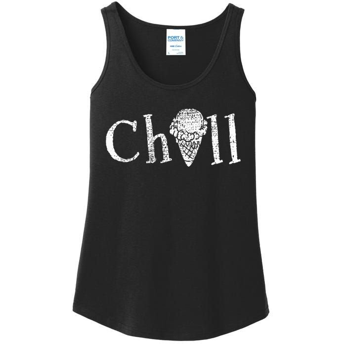 Ice Cream Summer Snack Gift Ladies Essential Tank