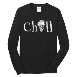 Ice Cream Summer Snack Gift Tall Long Sleeve T-Shirt