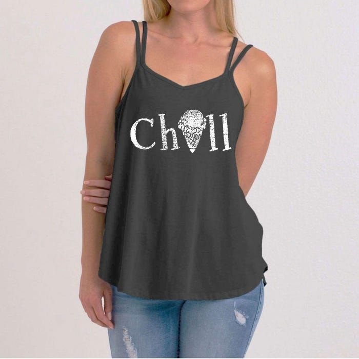 Ice Cream Summer Snack Gift Women's Strappy Tank