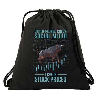 I Check Stock Prices Stock Option Trading Stock Analyst Drawstring Bag