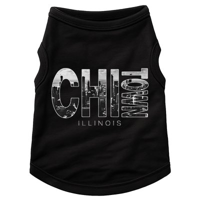 Illinois Chicago Skyline Chi Town Doggie Tank