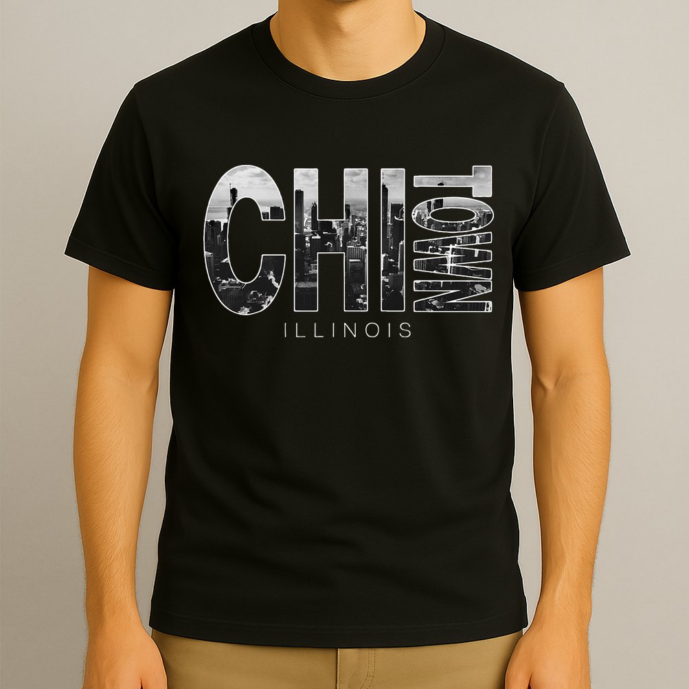 Illinois Chicago Skyline Chi Town T-Shirt