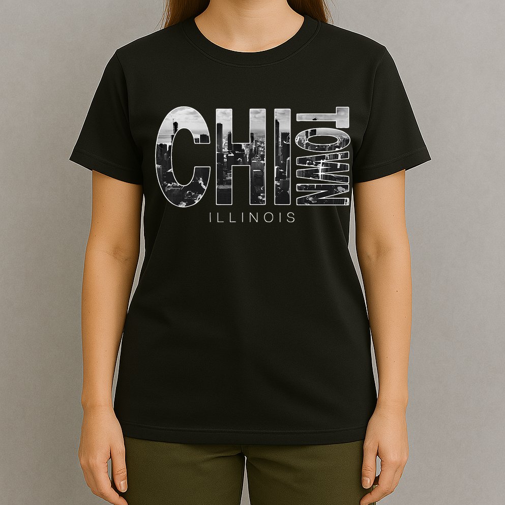 Illinois Chicago Skyline Chi Town T-Shirt