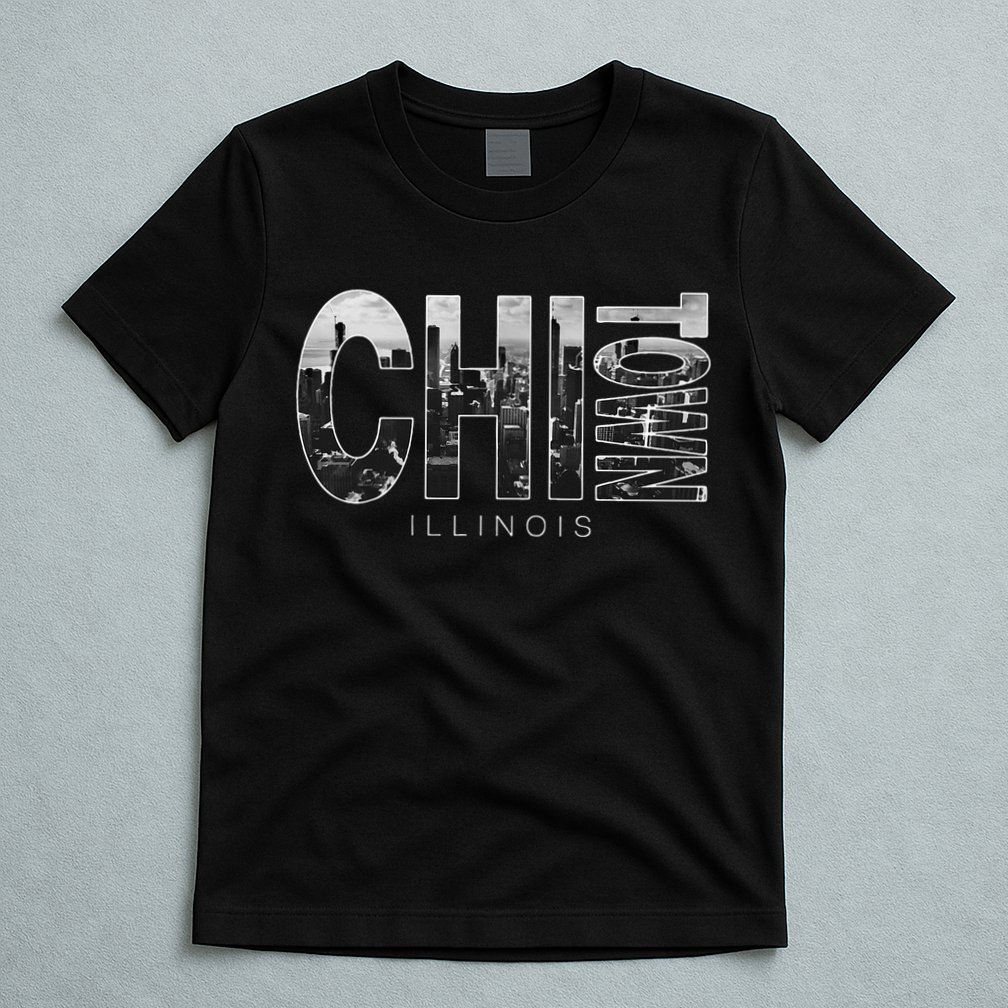 Illinois Chicago Skyline Chi Town T-Shirt