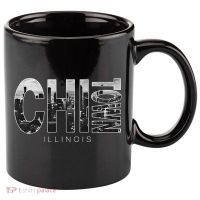Illinois Chicago Skyline Chi Town 11oz C Handle Ceramic Mug
