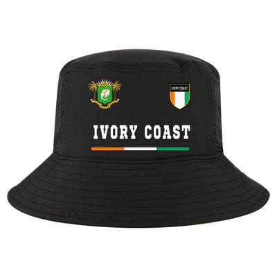 Ivory Coast Sportsoccer Jersey Flag Football Cool Comfort Performance Bucket Hat