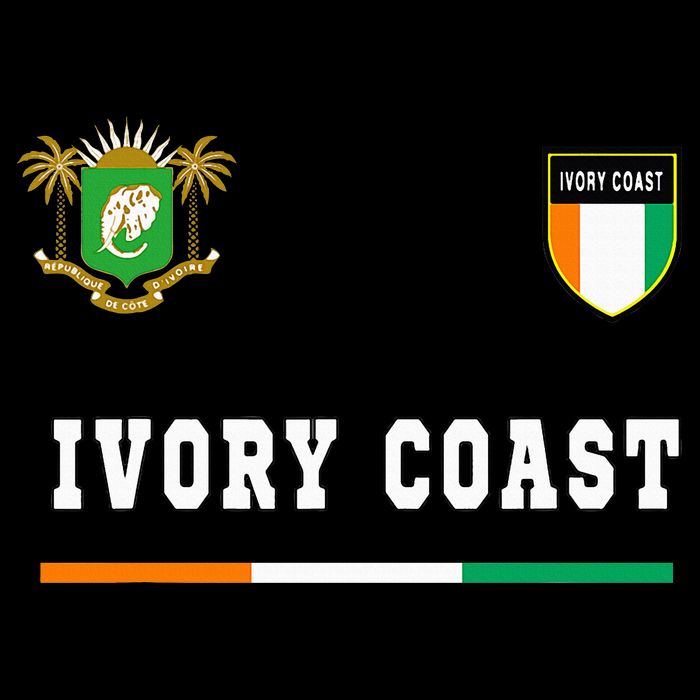 Ivory Coast Sportsoccer Jersey Flag Football Doggie Tank