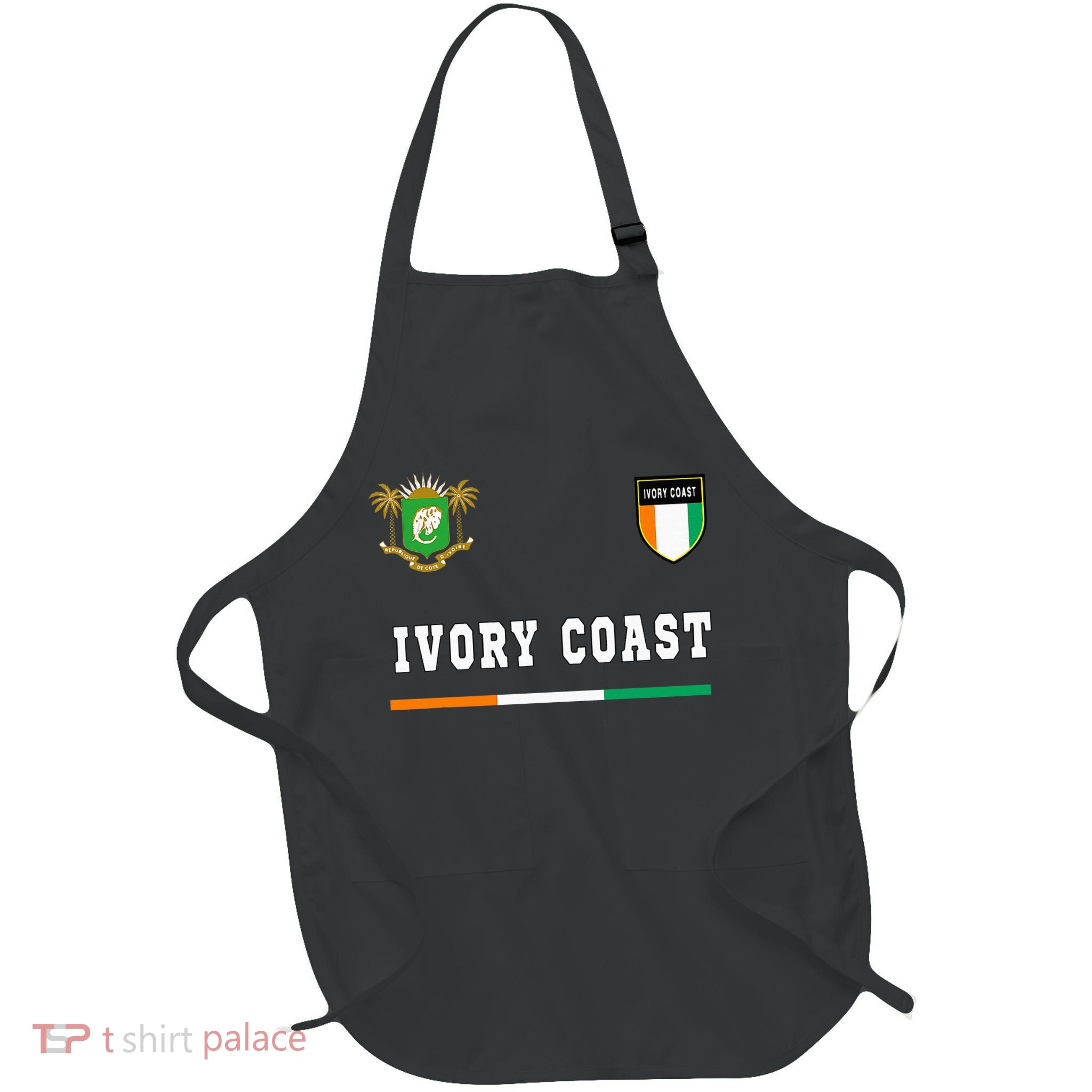 Ivory Coast Sportsoccer Jersey Flag Football Apron