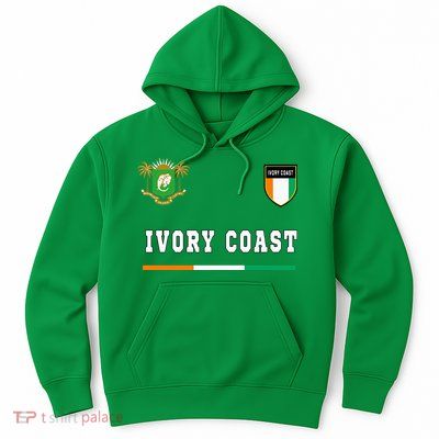 Ivory Coast Sportsoccer Jersey Flag Football Hoodie