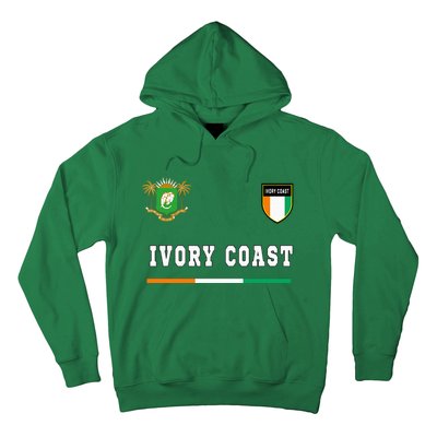 Ivory Coast Sportsoccer Jersey Flag Football Hoodie