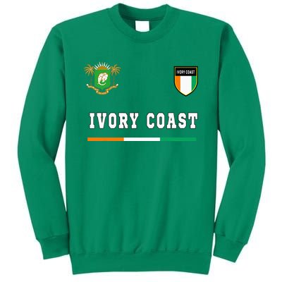 Ivory Coast Sportsoccer Jersey Flag Football Sweatshirt