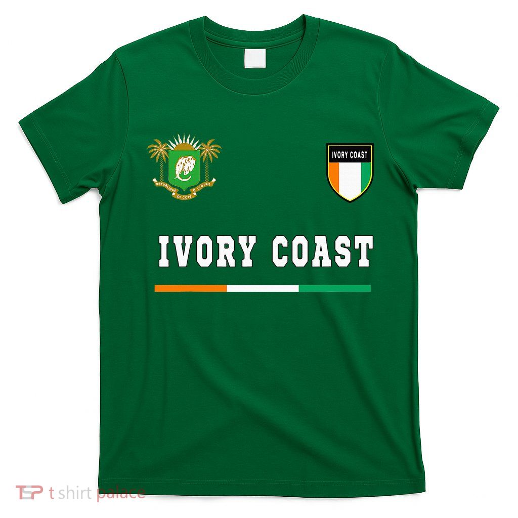 Ivory Coast Sportsoccer Jersey Flag Football T-Shirt