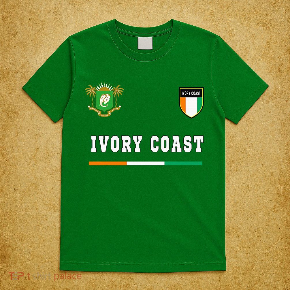 Ivory Coast Sportsoccer Jersey Flag Football T-Shirt