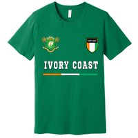 Ivory Coast Sportsoccer Jersey Flag Football Premium T-Shirt