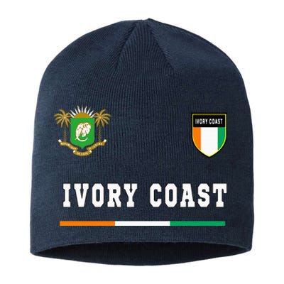 Ivory Coast Sportsoccer Jersey Flag Football Sustainable Beanie