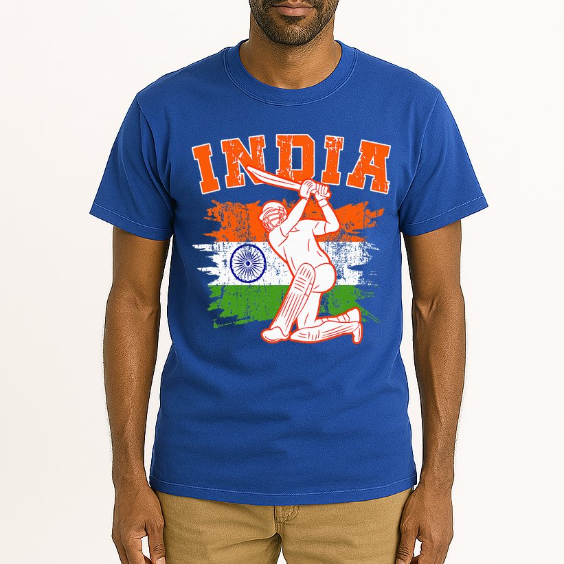 India Cricket Supporters Jersey  Indian Cricket Fans  Tall T-Shirt