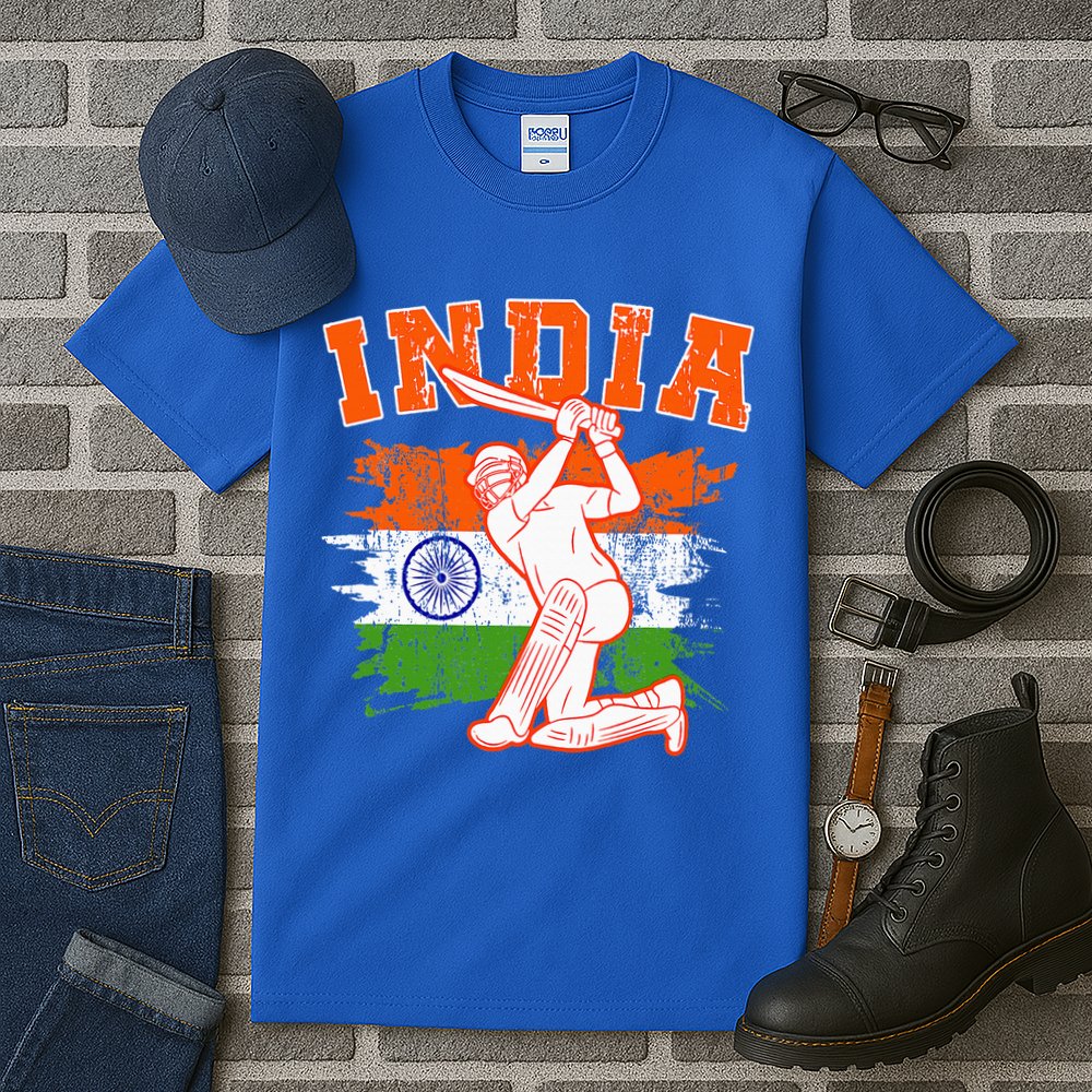 India Cricket Supporters Jersey  Indian Cricket Fans  Tall T-Shirt